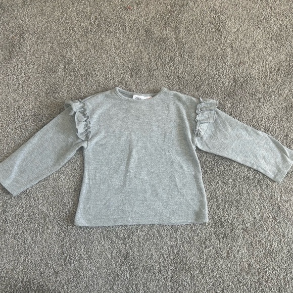 Zara Long Sleeve Ruffled Soft Touch Shirt, 2-3 years - Picture 5 of 8